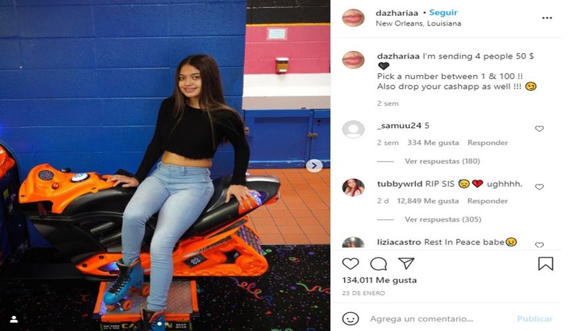 La estrella de TikTok&nbsp;Dazhariaa Quint Noyes, mejor conocida como Dee, murió a los 18 años de edad.