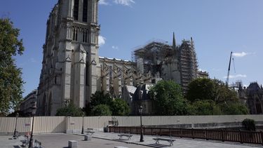 Vista de los trabajos de reconstrucci&oacute;n de la Catedral de Notre Dame, en Par&iacute;s, Francia.