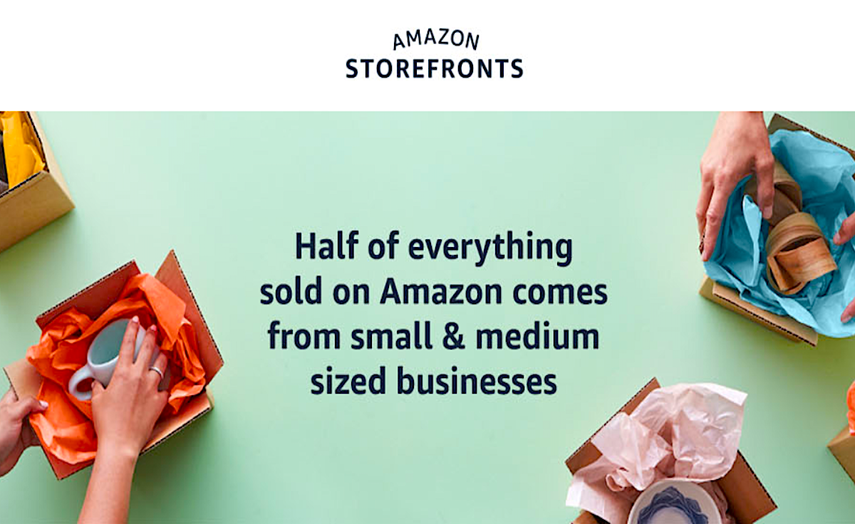 Amazon Storefronts ofrece oportunidades a los pequeños negocios. 