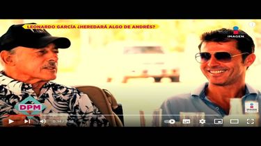 El actor Andrés García junto a su hijo Leonardo García.