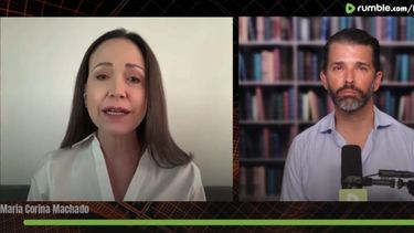 María Corina Machado, líder de la oposición venezolana, dijo a Donald Trump Jr. que los venezolanos tienen 20 años luchando contra el socialismo