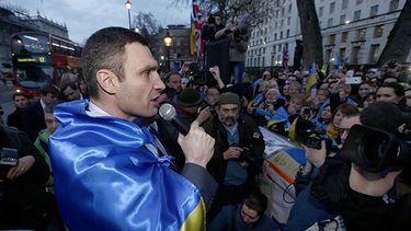 Vitali Klitschko, líder de la Alianza Democrática Ucraniana para la Reforma. (Foto AP/Sang Tan)