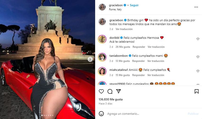 La influencer panameña Gracie Bon.&nbsp;