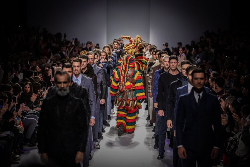El desfile del diseñador Nuno Gama en ModaLisboa.