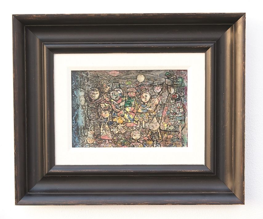 La obra en cuestión: Carnaval infantil, de Eduardo Abela. (CERNUDA)