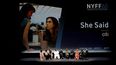 Guest, Jodi Kantor, Megan Twohey, Zoe Kazan, Carey Mulligan, guest, Jeremy Kleiner, Dede Gardner y Maria Schrader asisten al estreno mundial de She Said durante la 60 edición del Festival de Cine de Nueva York en Alice Tully Hall, Lincoln Center, el 13 de octubre de 2022.