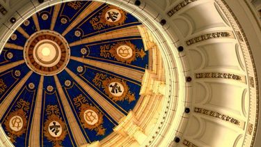 Vista interior de la cúpula del Capitolio de La Habana.