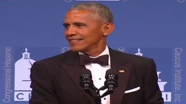 El presidente Barack Obama habla durante la&nbsp;39ª Gala del Instituto del Caucus Hispano del Congreso de EEUU.