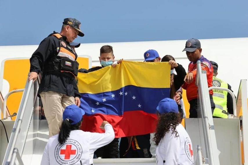 Venezolanos regresan al país