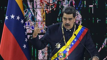 Foto tomada el 27 de enero del 2022 del dictador venezolano Nicolás Maduro en un evento en Caracas.