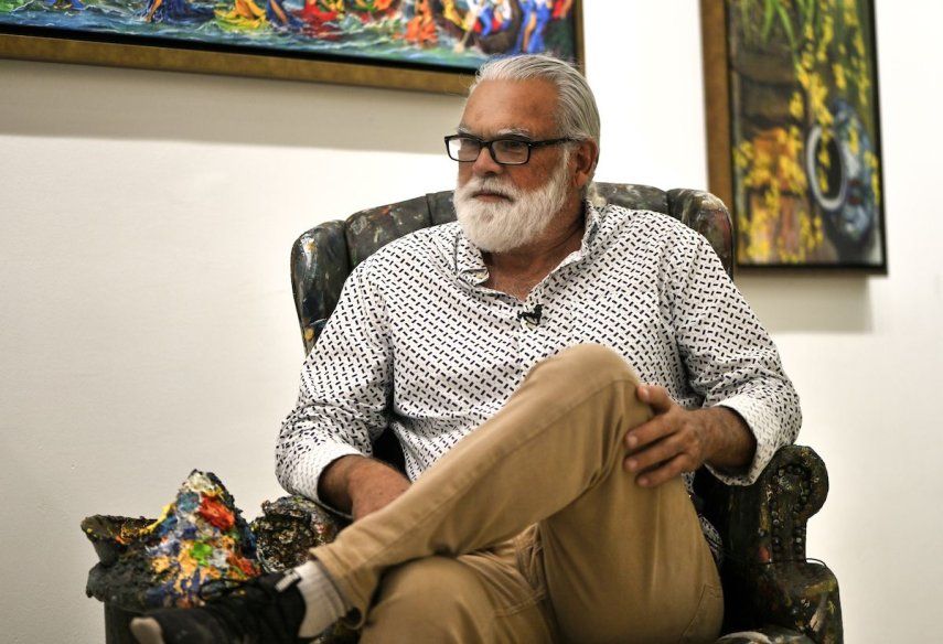 El pintor cubano Humberto Benítez.