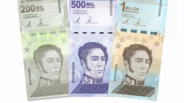 Valor de nuevos billetes de Venezuela es inferior al costo de impresión