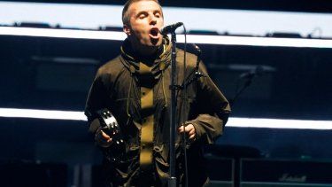 El vocalista de la banda de rock Oasis, Liam Gallagher.