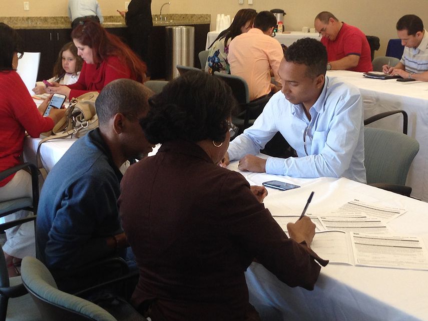 La mayoría de los trabajos que se ofrecieron en la feria son de tiempo parcial. (José Pernalete)