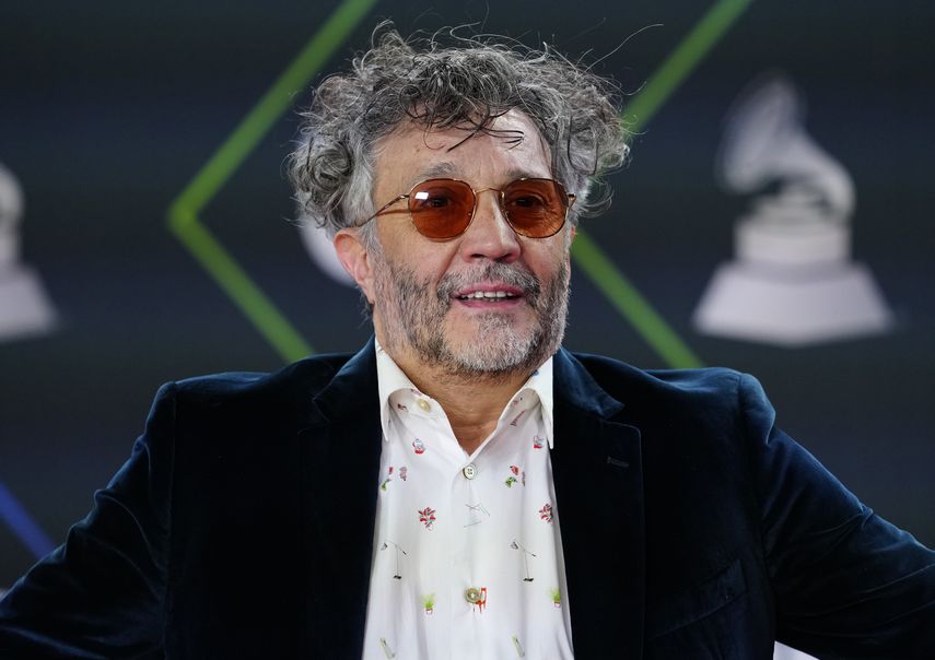 Fito Páez durante la 22 entrega anual de los Latin Grammy, el 18 de noviembre de 2021 en Las Vegas.