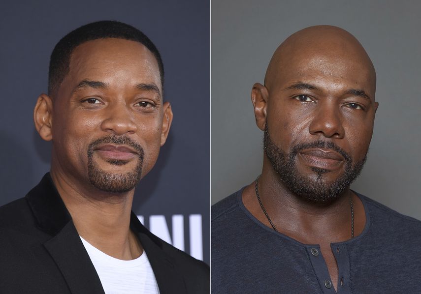 Will Smith asiste al estreno de Gemini Man en Los Angeles el 6 de octubre de 2019, izquierda, y el director Antoine Fuqua.&nbsp;