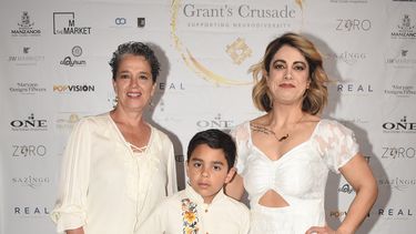 Kronos, un Labrador que da asistencia al niño Nicolás Elizondo, fue uno de los protagonistas de la noche.