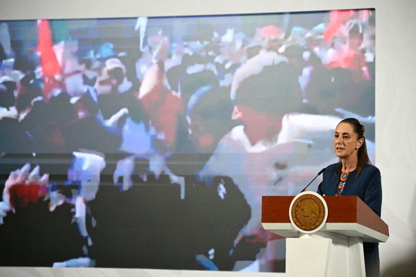 Los hechos de violencia del 15 de noviembre en México fueron comentados por la presidenta Claudia Scheimbaun, el 17 de noviembre de 2025&nbsp;