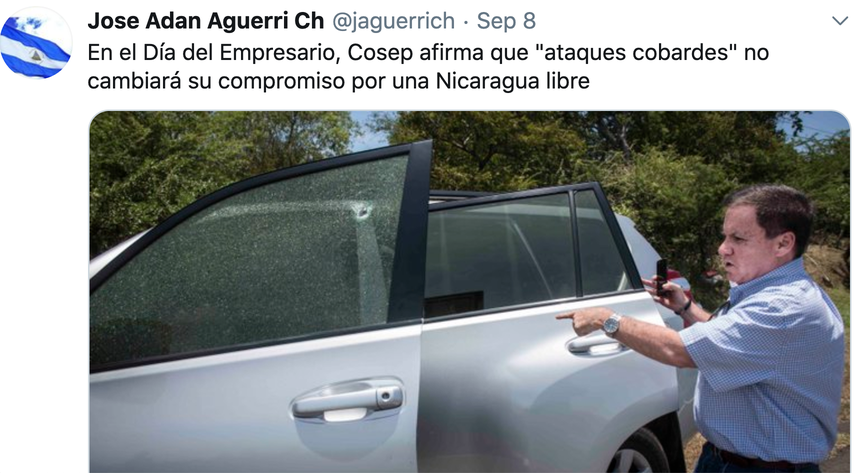 Captura de pantalla de la cuenta de Twitter de&nbsp;Jose Adan Aguerri/Ch@jaguerrich