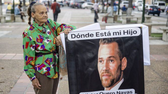 El silencio administrativo fue laúnica respuesta que recibió la señora Carmen Teresa Navas, de 82 años, ante la exigencia de conocer el paradero de su hijo detenido (EFE)