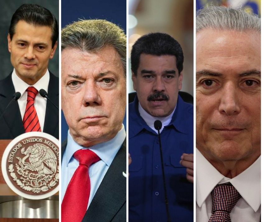 Venezuela, Brasil, México y Colombia celebrarán elecciones presidenciales este año.
