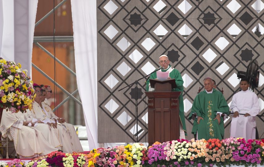 El papa Francisco hizo la semana pasada una visita de cinco días a Colombia durante la cual estuvo en Bogotá, Villavicencio, Medellín y Cartagena.