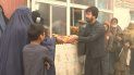 Reparto de pan en Kabul. 