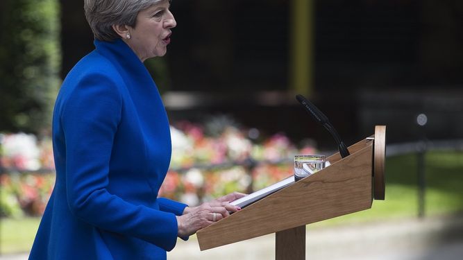 La primera ministra británica, Theresa May.