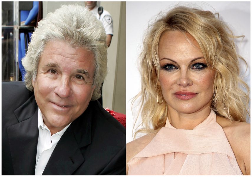 El productor de cine Jon Peters al ser honrado con una estrella en el Paseo de la Fama de Hollywood el 1 de mayo de 2007, y la modelo y actriz Pamela Anderson en la gala ben&eacute;fica de amfAR en Cap dAntibes, Francia, el 23 de mayo del 2019.&nbsp;