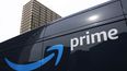 Vehículo de entrega de mercadería de Amazon Prime en Pittsburgh.
