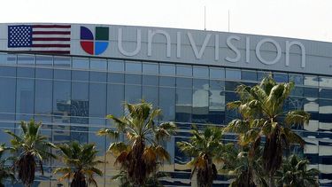 Uno de los edificios, propiedad de la cadena hispana Univisión.