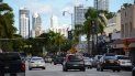 Vista parcial de Calle 8, en Miami. Vista parcial de Calle 8, en Miami.