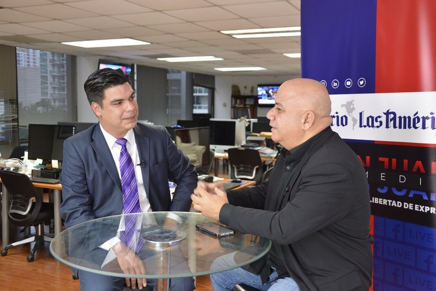El analista y consultor Andre Rodriguez, invitado al programa Juan Juan al medio.