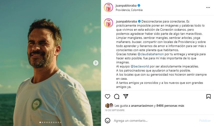 Foto del actor colombiano Juan Pablo Raba, quien fue golpeado durante un robo en Bogotá.