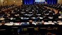 Prelados asisten a la asamblea general de otoño de la Conferencia de Obispos Católicos de Estados Unidos, miércoles 17 de noviembre de 2021, en Baltimore. Prelados asisten a la asamblea general de otoño de la Conferencia de Obispos Católicos de Estados Unidos, miércoles 17 de noviembre de 2021, en Baltimore.