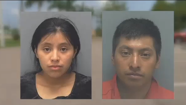 Hilberto Gaspar-Miguel, de 27 años, y María López-Simón, de 17, fueron arrestados este martes por la Policía del condado de Lee y acusados de dos cargos de negligencia infantil.&nbsp;