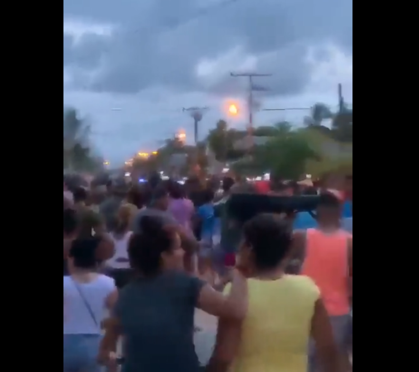 Las protestas en Caimanera, Guantánamo.