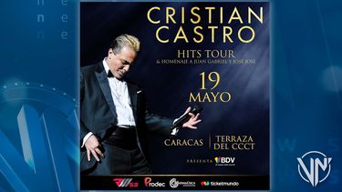 Imagen promocional de “Cristian Castro Hits Tour & Homenaje a Juan Gabriel y José José”.&nbsp;