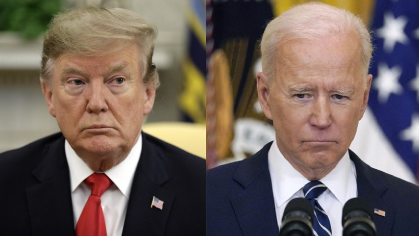 Trump y Biden se acusan mutuamente de politizar la justicia