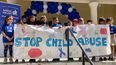 Niños de Miami participan en caminata para hacer conciencia sobre el abuso a menores. Abril es el Mes Nacional de Prevención del Abuso Infantil