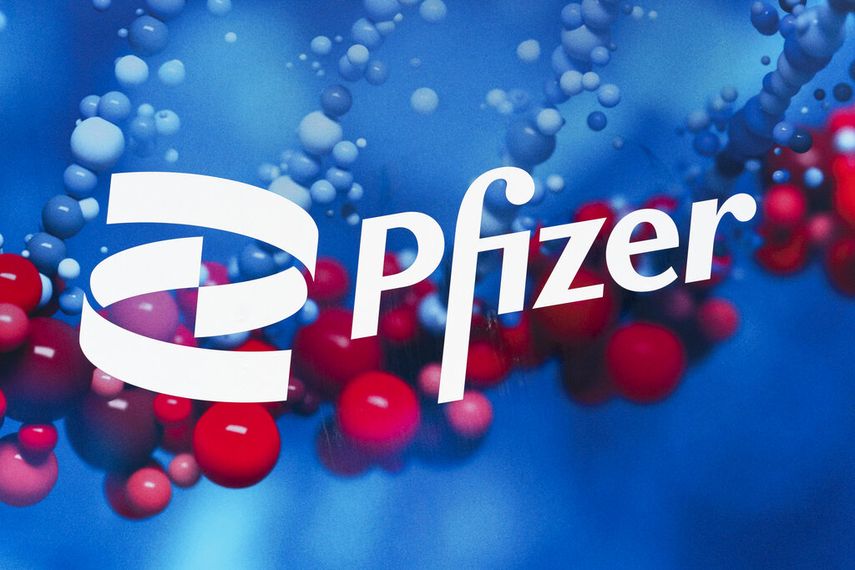 Logo de la farmacéutica Pfizer.