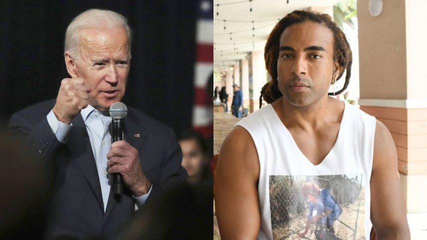El presidente Joe Biden y el cantante cubano Yotuel Romero conversaron sobre Cuba.&nbsp;