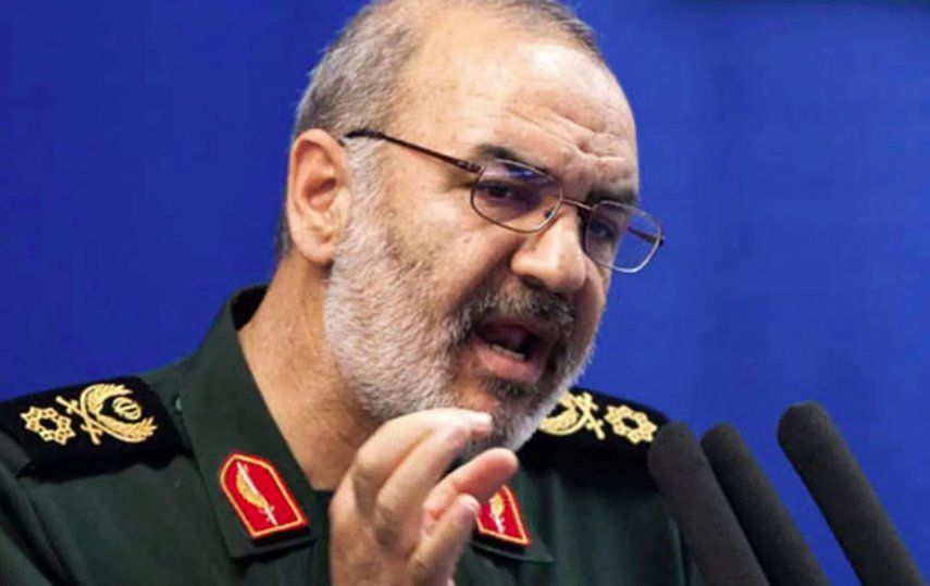 El subcomandante Hosein&nbsp;Salamí del&nbsp;Cuerpo de los Guardianes de la Revolución de Irán.&nbsp;