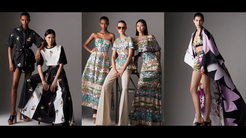 El diseñador libanés Elie Saab presenta su colección Resort 2024.
