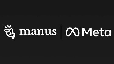 Logotipos de las empresas Manus y Meta.