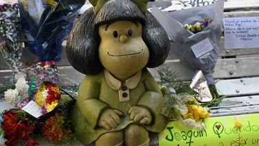 Imagen de Mafalda, personaje creado por Quino, ubicada en San Telmo, Buenos Aires, Argentina.&nbsp;