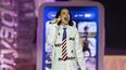La cantante estadounidense Katy Perry actuó en directo el primer día del festival Rock in Rio 2026 en Lisboa, Portugal, el sábado 20 de junio de 2026.