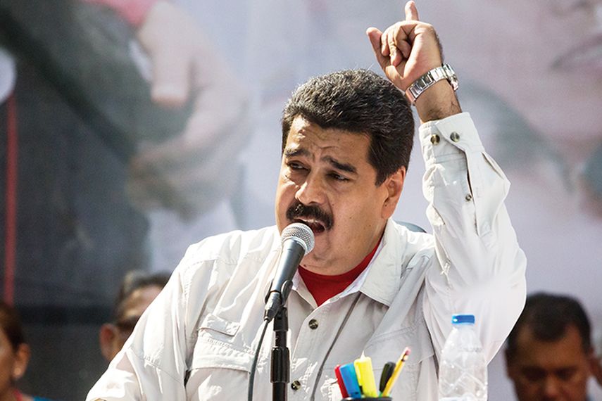 El líder chavista en conferencia de prensa. (EFE)