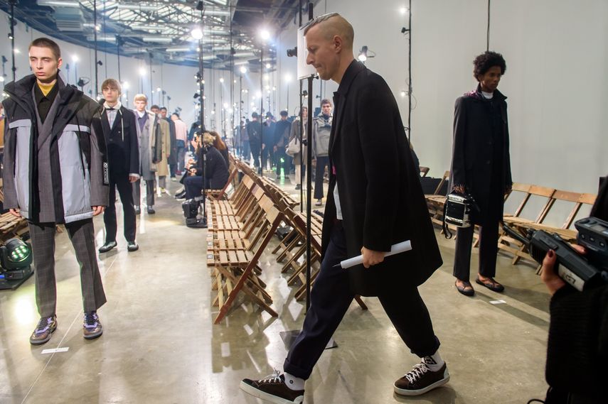 Modelos presentan la nueva&nbsp;colección&nbsp;de Lanvin.