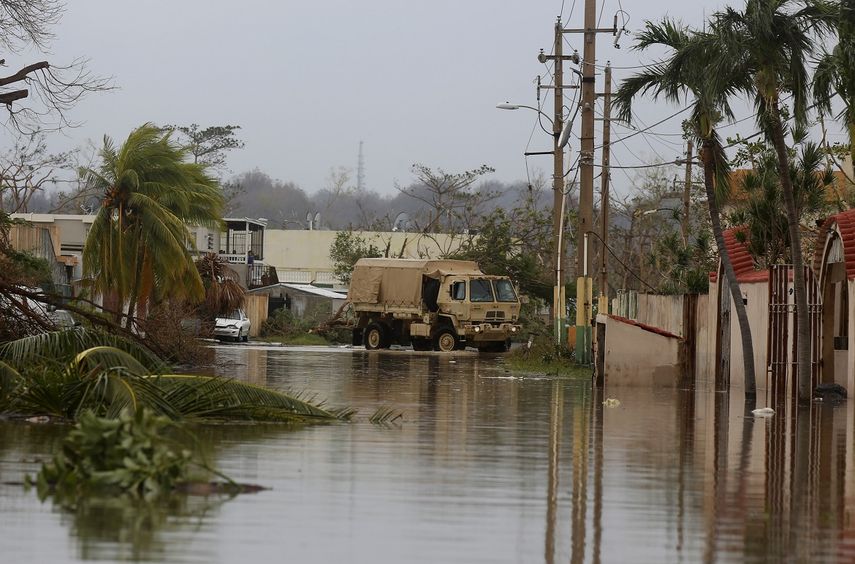 Muchas zonas en Puerto Rico permanecen inundadas.&nbsp;
